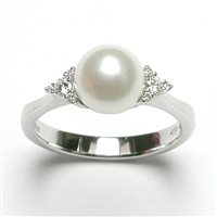 Anneau Salvini Femme Perle in Or blanc Perla 0.13 Ct 20013907 - 20013907